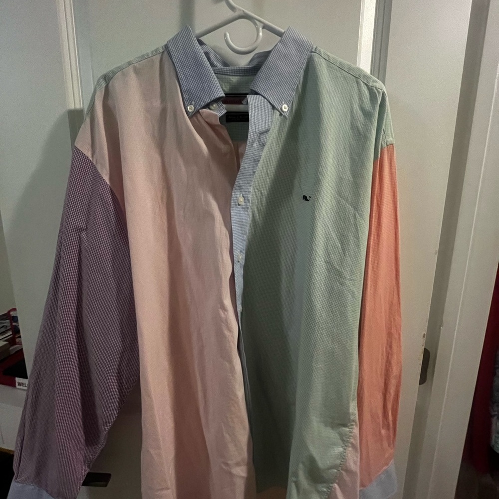 Vineyard Vines Pastel Colorblock Men's Shirt Worn Once